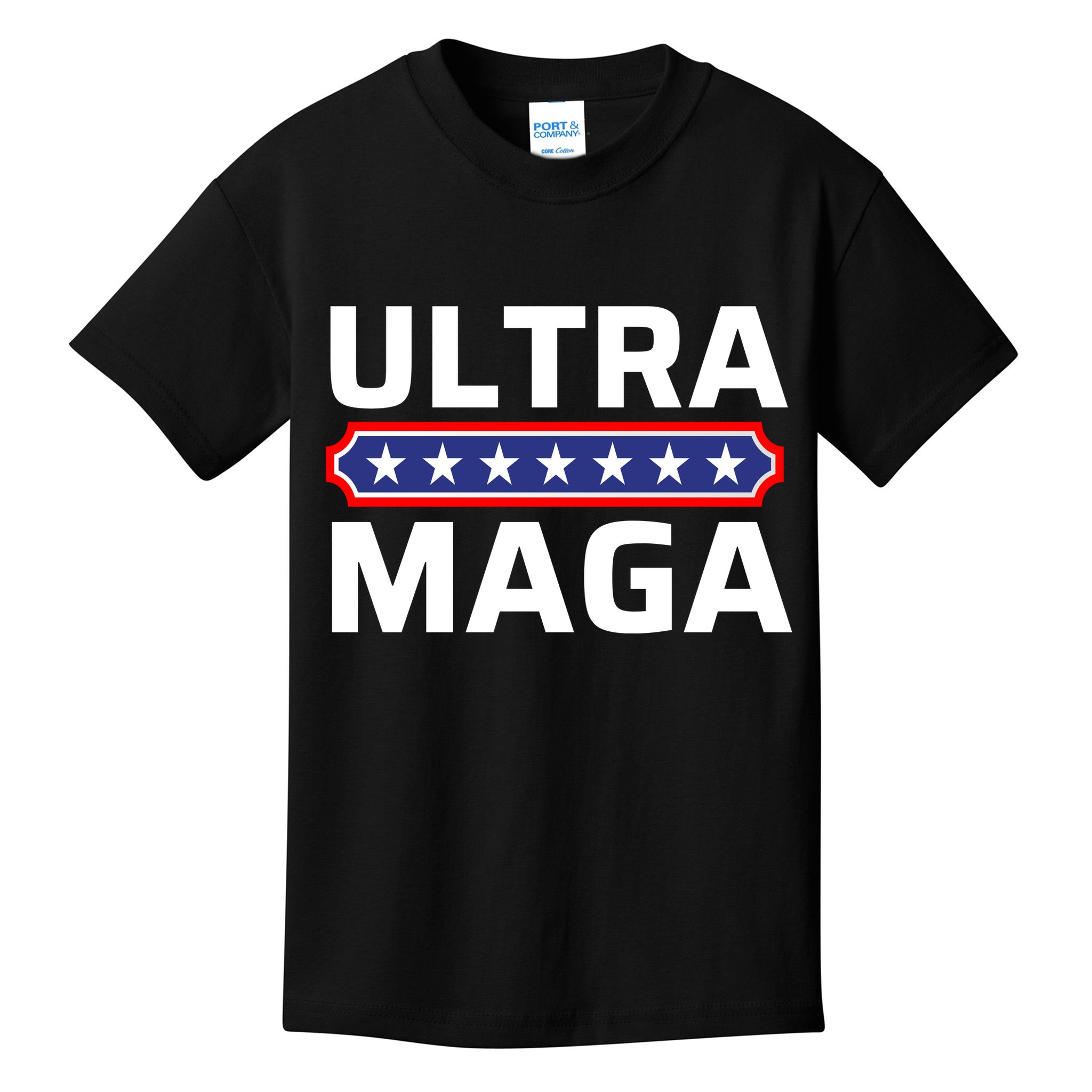 Ultra Maga Pro Trump Ultra MAGA Funny Anti Biden Kids T-Shirt