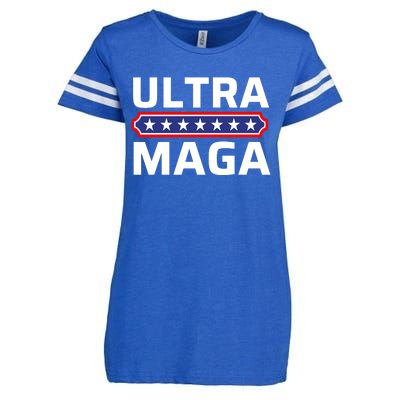 Ultra Maga Pro Trump Ultra MAGA Funny Anti Biden Enza Ladies Jersey Football T-Shirt