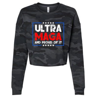 Ultra Maga Proud UltraMaga Cropped Pullover Crew