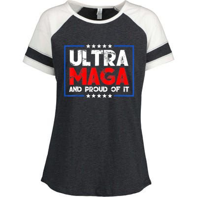 Ultra Maga Proud UltraMaga Enza Ladies Jersey Colorblock Tee