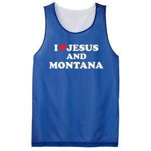 Usa Map Proud Christian Gift I Love Jesus And Montana Gift Mesh Reversible Basketball Jersey Tank