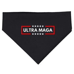 Ultra Maga Pro Trump 2024 Trump Maga King Anti Biden USA-Made Doggie Bandana