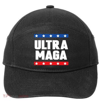 Ultra Maga Patriotic Graphic 7-Panel Snapback Hat