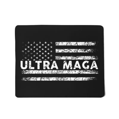 Ultra Maga Proud Ultra Maga Anti Biden Us Flag Pro Trump Mousepad