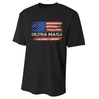 Ultra Maga Proud Ultra Maga Performance Sprint T-Shirt