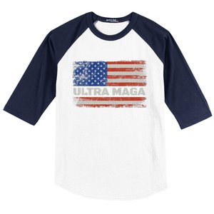 Ultra Maga Proud Ultra Maga Baseball Sleeve Shirt