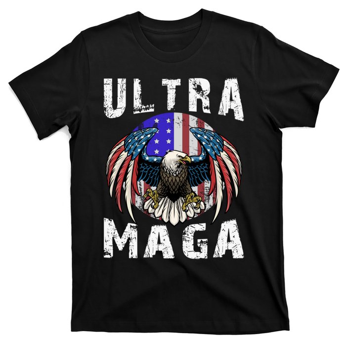 Ultra Maga Pro Trump Ultra MAGA Funny Anti Biden T-Shirt