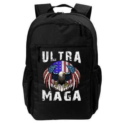 Ultra Maga Pro Trump Ultra MAGA Funny Anti Biden Daily Commute Backpack