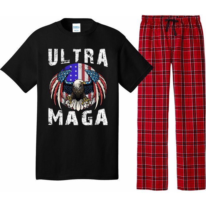 Ultra Maga Pro Trump Ultra MAGA Funny Anti Biden Pajama Set