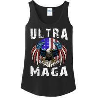 Ultra Maga Pro Trump Ultra MAGA Funny Anti Biden Ladies Essential Tank