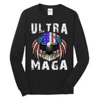 Ultra Maga Pro Trump Ultra MAGA Funny Anti Biden Tall Long Sleeve T-Shirt