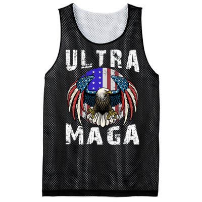 Ultra Maga Pro Trump Ultra MAGA Funny Anti Biden Mesh Reversible Basketball Jersey Tank