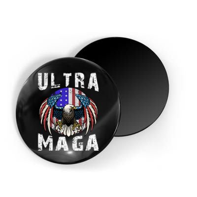 Ultra Maga Pro Trump Ultra MAGA Funny Anti Biden Magnet