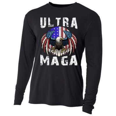 Ultra Maga Pro Trump Ultra MAGA Funny Anti Biden Cooling Performance Long Sleeve Crew