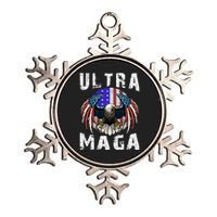 Ultra Maga Pro Trump Ultra MAGA Funny Anti Biden Metallic Star Ornament