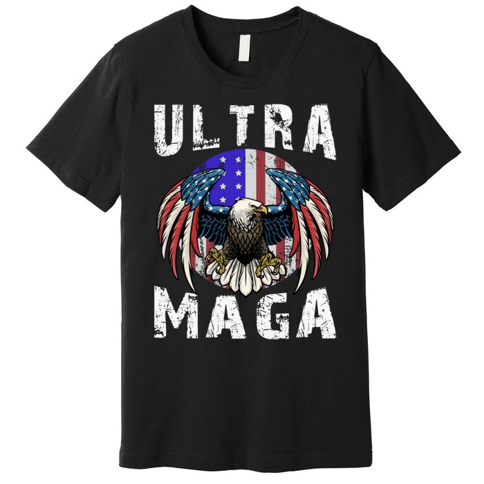 Ultra Maga Pro Trump Ultra MAGA Funny Anti Biden Premium T-Shirt