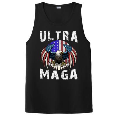 Ultra Maga Pro Trump Ultra MAGA Funny Anti Biden PosiCharge Competitor Tank