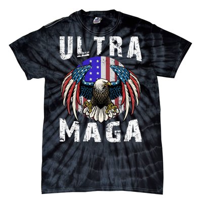 Ultra Maga Pro Trump Ultra MAGA Funny Anti Biden Tie-Dye T-Shirt