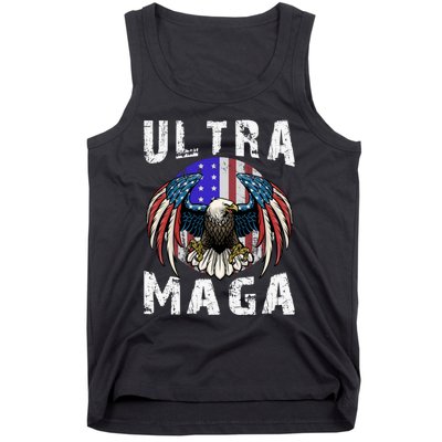 Ultra Maga Pro Trump Ultra MAGA Funny Anti Biden Tank Top