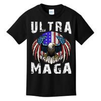 Ultra Maga Pro Trump Ultra MAGA Funny Anti Biden Kids T-Shirt