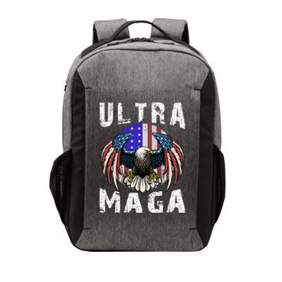 Ultra Maga Pro Trump Ultra MAGA Funny Anti Biden Vector Backpack