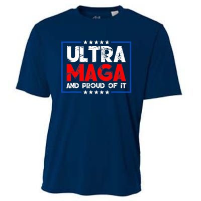 Ultra Maga Proud Ultra Maga Retro Vintage Design Cooling Performance Crew T-Shirt