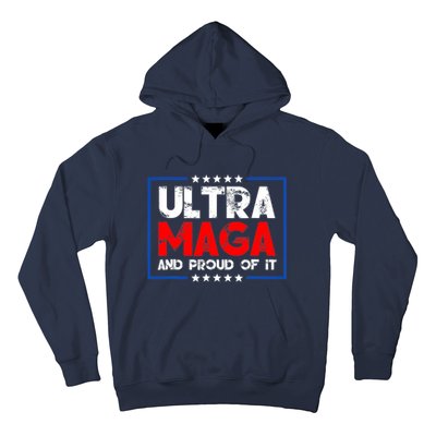 Ultra Maga Proud Ultra Maga Retro Vintage Design Hoodie