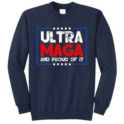 Ultra Maga Proud Ultra Maga Retro Vintage Design Sweatshirt