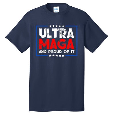 Ultra Maga Proud Ultra Maga Retro Vintage Design Tall T-Shirt