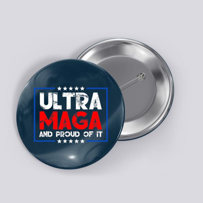 Ultra Maga Proud Ultra Maga Retro Vintage Design Button