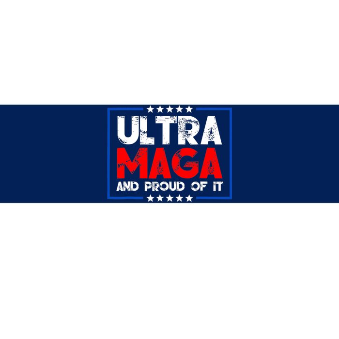 Ultra Maga Proud Ultra Maga Retro Vintage Design Bumper Sticker