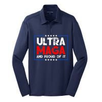 Ultra Maga Proud Ultra Maga Retro Vintage Design Silk Touch Performance Long Sleeve Polo