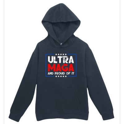 Ultra Maga Proud Ultra Maga Retro Vintage Design Urban Pullover Hoodie