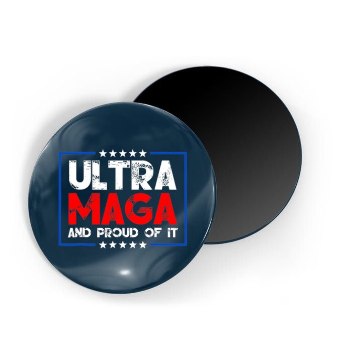 Ultra Maga Proud Ultra Maga Retro Vintage Design Magnet