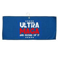 Ultra Maga Proud Ultra Maga Retro Vintage Design Large Microfiber Waffle Golf Towel