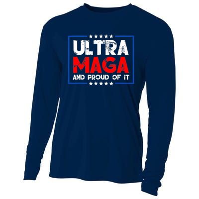 Ultra Maga Proud Ultra Maga Retro Vintage Design Cooling Performance Long Sleeve Crew