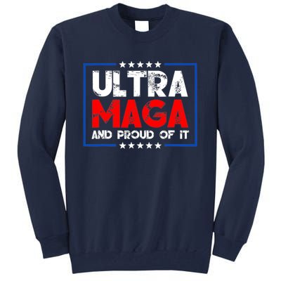 Ultra Maga Proud Ultra Maga Retro Vintage Design Tall Sweatshirt