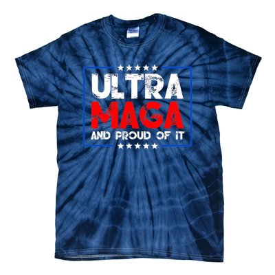 Ultra Maga Proud Ultra Maga Retro Vintage Design Tie-Dye T-Shirt