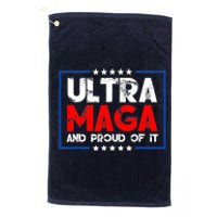 Ultra Maga Proud Ultra Maga Retro Vintage Design Platinum Collection Golf Towel