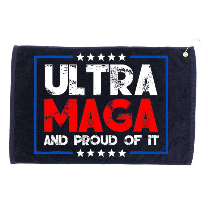 Ultra Maga Proud Ultra Maga Retro Vintage Design Grommeted Golf Towel