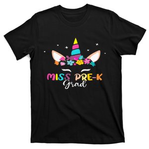 Unicorn Miss Prek Grad Preschool Graduation T-Shirt