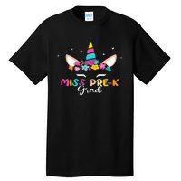 Unicorn Miss Prek Grad Preschool Graduation Tall T-Shirt