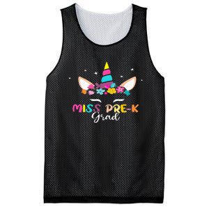 Unicorn Miss Prek Grad Preschool Graduation Mesh Reversible Basketball Jersey Tank