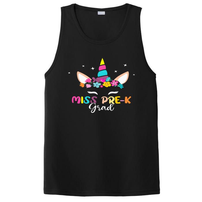 Unicorn Miss Prek Grad Preschool Graduation PosiCharge Competitor Tank