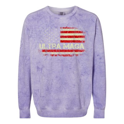 Ultra Maga Proud UltraMaga Colorblast Crewneck Sweatshirt