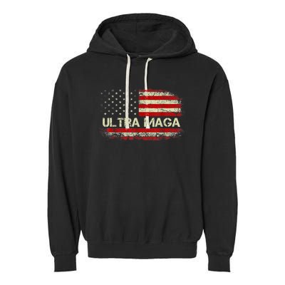 Ultra Maga Proud UltraMaga Garment-Dyed Fleece Hoodie