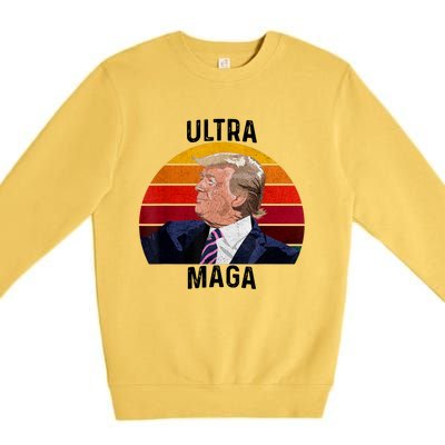 Ultra MAGA Pro Trump Premium Crewneck Sweatshirt