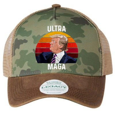 Ultra MAGA Pro Trump Legacy Tie Dye Trucker Hat