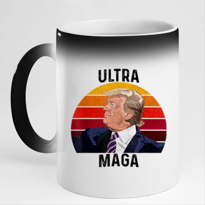 Ultra MAGA Pro Trump 11oz Black Color Changing Mug