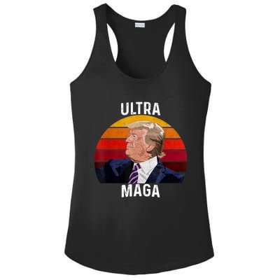 Ultra MAGA Pro Trump Ladies PosiCharge Competitor Racerback Tank